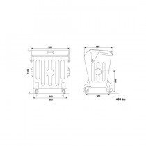 Metal Çöp Konteyner ACK-102