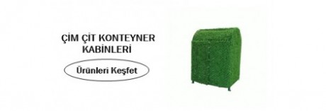 Çim Çit Konteyner Kabini